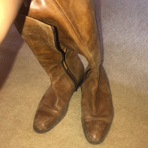 John Fluevog mid calf leather boots - Picture 1 of 2